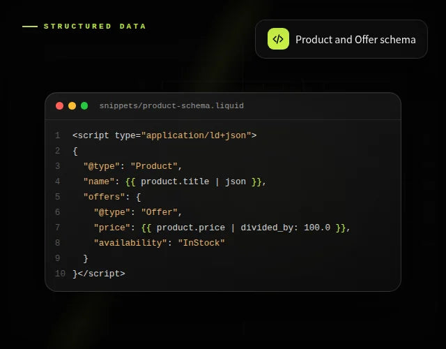 Structured data for AI search