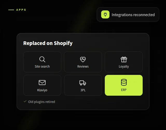 App & integration replacement