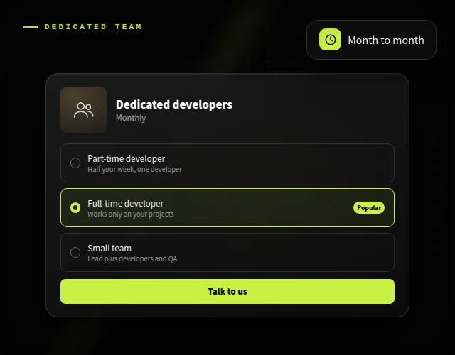 Dedicated Shopify developers