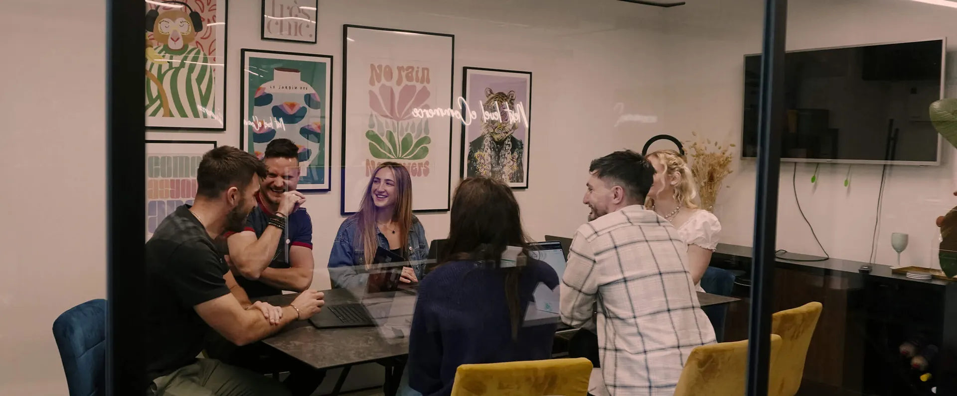 The BRISTM team collaborating in the office